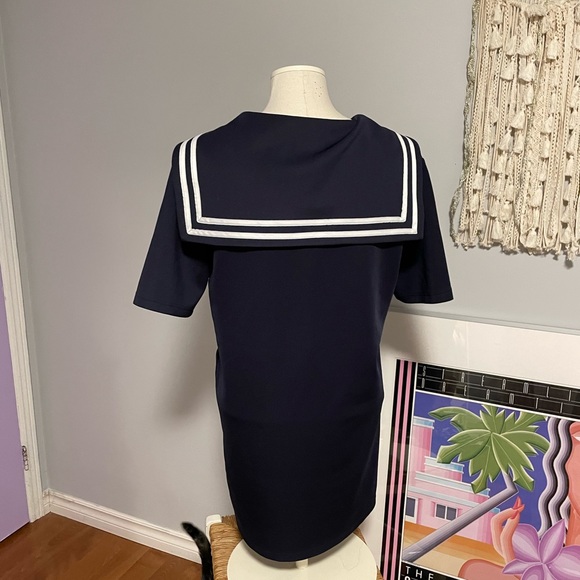 Magpie Robin sailor collar marine style mini dress - Picture 2 of 3
